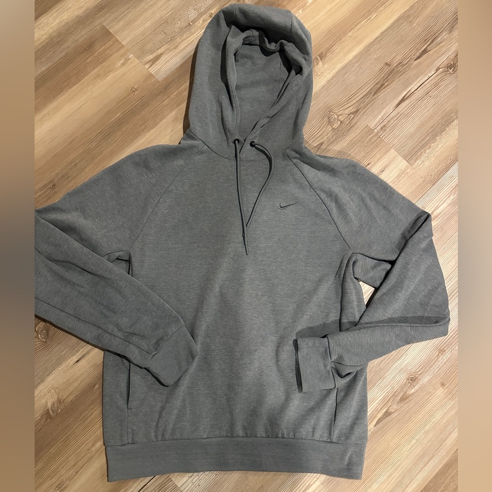 Nike Men's Charcoal Dri-Fit Hoodie